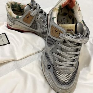 Gucci Glitter Ultrapace Sneakers! 7.5